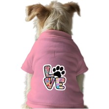 Uravas Store Kedi ve Köpek Kıyafeti & Elbisesi Pembe Renkli Love S