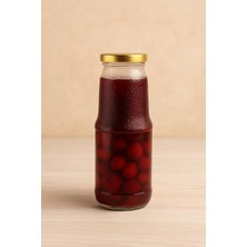 Uravas Store 1 Litre Şeffaf Sürahi Süt, Ayran, Su, Limonata, Meşrubat Şişesi Metal Gold Kapaklı Cam Şişe 1000 ml