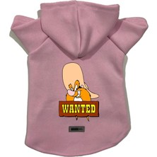 Uravas Store Kapişonlu Polar Sweatshirt Köpek ve Kedi Kıyafeti & Elbisesi Pembe J Sam S