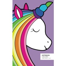 Uravas Store Unicorn Notebook - Ruled Pages - 5x8 - Premium: (Violet Edition) Fun Notebook 96 Ruled/lined Pages (5x8 Inches / 12.7X20.3CM / Junior Legal Pad / Nearly A5)
