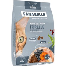 Uravas Store Sanabelle Life Alabalıklı ve Yaban Mersinli Yetişkin Kuru Kedi Maması 400 gr