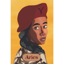 Uravas Store Independently Published Aries Zodiac- 6 x 9 Lined-Notebook 120 Pages