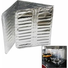 Uravas Store Ocak Yağ Sıçrama Koruyucu Alüminyum Folyo Plaka, 83X32.5CM