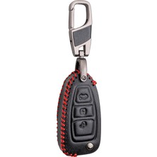 Uravas Store Alisveristime Deri Anahtar Kılıfı (Ford Fiesta, Focus, Mondeo, C Max, Kuga, Tourneo ile Uyumlu)