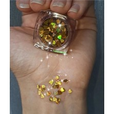 Uravas Store Göz Farı Yüz, Saç ve Vücut Simi Gold Kalp