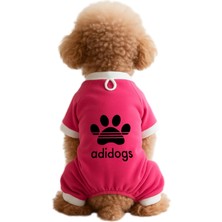 Uravas Store Mpz Pets Kedi ve Köpek Kıyafeti & Elbisesi Pembe 4 Bacak Tulum Adidogs Xl