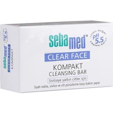 Uravas Store Sebamed Clear Face Kompakt Temizleme Barı, Sivilce ve Akne Karşıtı, 100 gr
