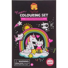Uravas Store Bertoy Tiger Tribe Neon Unicorn Boyama Seti ve Çizim Seti