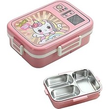 Uravas Store Vagonlife Lunch Box 820 ml Tek Kat Üç Bölmeli Sos Kaseli Yeni Nesil Sefer TASI-FFLBOX10283