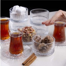 Uravas Store Pasabahce Elysia Çay Takımı ve Çerezlik Tatlı Sunum Seti 6 Kişilik 869541398AYBABASTORE