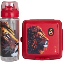 Uravas Store Galatasaray "dekomus Cep Defteri Hediyeli" Yeni Sezon Lisanslı Leon Askılı 500 ml Trıtan Matara ve Beslenme Çantası