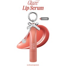Uravas Store Clıo Dolgun Görünüm Kazandıran, Parlak, Besleyici, Renkli Dudak Serumu Glaze Lip Serum 03 Peach Sque