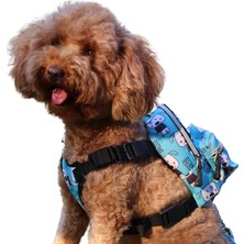 Uravas Store Köpek Sırt Çantası – Çantalı Goğüs Tasması, Su Geçirmez, Göğüs Tasması Fonksiyonlu, Ayarlanabilir, Cute, Large