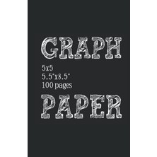 Uravas Store Graph Paper 5x5: 5.5"x8.5" 100 Pages Quad Hardcover