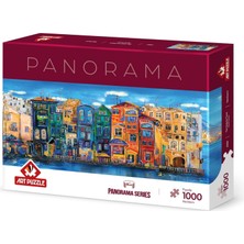 Renkli Kasaba 1000 Parça Panorama Puzzle
