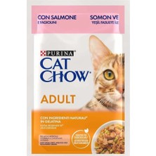 Uravas Store Purına Cat Chow Yetişkin Kediler Için Somonlu Sebzeli Yaş Mama 85 Gram