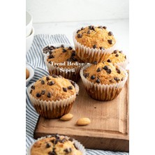 Uravas Store Takribi 200 Adet Büyük Boy Beyaz Muffin Kek Kalıbı, Cupcake Kağıdı, Browine Kalıbı 50X40 mm