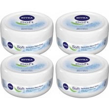 Uravas Store Nıvea Soft Nemlendirici Bakım Kremi 300 ml x 4