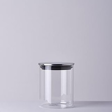 Uravas Store Linens Basic Cam-Metal Kapak 10X10X13 cm Kavanoz