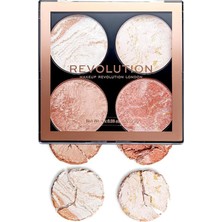 Uravas Store Makeup Revolutıon London Cheek Kit Brozlaştırıcı ve Aydınlatıcı 4'lü Allık Paleti