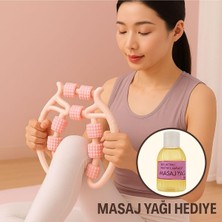 Uravas Store Clifton Selülit Giderici Kas Gevşetici Masaj Aleti 9 Tekerlekli Ayarlanabilir Lenf Drenaj Rulosu, Slgdrc