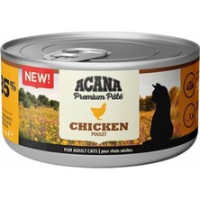 Uravas Store Acana Premium Pate (Ezme) Konserve Yaş Kedi Maması, Tavuklu, 85 gr