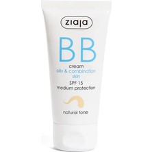 Uravas Store Ziaja Bb Krem Yağlı ve Karma Cilt Doğal Ton Spf 15 50 ml
