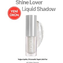 Uravas Store Yoğun Işıltılı, Prizmatik Yapılı Likit Far Shine Lover Liquid Shadow 01 White Shimmer