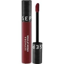 Uravas Store Sephora Cream Lip Stain – Bulaşmayan Kadife Bitişli Ruj - Mat Likit Ruj, 130 Naughty Burgundy