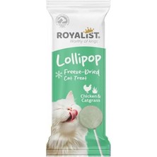 Uravas Store Royalist Lollipop Tavuklu ve Kedi Çimli Kedi Ödülü 1,4gr