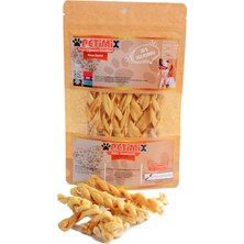 Uravas Store Örgü Kuzu Deri 100G Çiğneme Kemikleri Köpek Ödülü