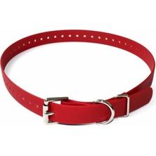 Uravas Store Educator Biothane Köpek Tasması, Su Geçirmez, Kokusuz, Metal Toka ve D Yüzük, Özel Uyum Için Ayarlanabilir, Havalı ve Rahat, Küçük, Orta Veya Büyük Köpekler Için, 9,5 Cm, Kırmızı