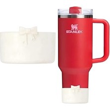 Uravas Store Stanley Uyumlu Fiyonklu Bej/krem Silikon Taban Koruyucu Kaydırmaz Çizdirmez Altlık Kapak