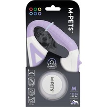 Uravas Store M-Pets Flash Ledli Otomatik Gezdirme Şerit 5mt/purple