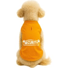 Uravas Store Kedi ve Köpek Kıyafeti & Elbisesi Turuncu Security Atlet 5xl