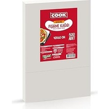 Uravas Store Cook Edt Kesilmiş Beyaz Pişirme Kağıdı, 40 x 60 Cm, 500 Yaprak