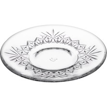 Uravas Store Paşabahçe Timeless Çay Tabağı(6 Adet) Şeffaf