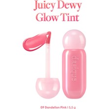 Uravas Store Dasique Parlak Bitişli&hafif Renkli Nemlendirici Etkilitint Juicy Dewy Glow Tint (09 Dandelion Pink)