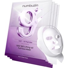 Uravas Store No.9+ Nad+ Bio Lifting Full Face Mask 4'lü-Peptid ve Kolajenli Iki Parçalı Yüz Şekillendirici Maske