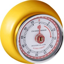 Uravas Store Zassenhaus Manyetik Retro Mutfak, Klasik Mekanik Pişirme Zamanlayıcısı (Sarı), 2,75 Inç