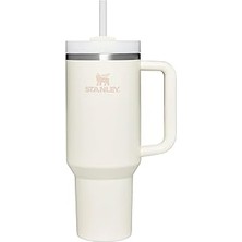 Uravas Store Stanley Quencher Pipetli Termos Bardak, 1.18 Litre, Krem