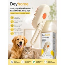 Uravas Store Saplı Su Püskürtmeli Kedi Köpek Fırçası – Masaj Etkili Tüy Toplama Tarağı | Evcil Hayvan Tüy Dökülme Karşıtı Bakım Fırçası, Kedi ve Köpekler Için Grooming Brush