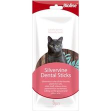 Uravas Store Bioline Tartar Önleyici Dental Kedi Çubukları, Catnipli (Kedi Naneli)