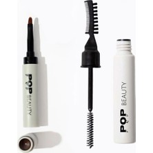 Uravas Store Pop Beauty Kaş Sabitleyici ve Şekillendirici & Kaş Pomadı, 2'li Kaş Bakım Seti Soft Brown