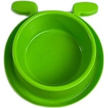 Uravas Store Miapet Plastik Köpek Kulaklı Mama ve Su Kabı 400 ml Yeşil