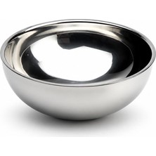 Uravas Store Busstier Paslanmaz Çelik Çift Katmanlı Çerez Kasesi 10’lu Set 11,5 cm Isı Yalıtımlı Çelik Kase Kahvaltılık Çorba Çerez Meyve Yoğurt Servis Kasesi Kaymaz Dayanıklı Metal Mutfak Kasesi