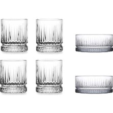 Uravas Store Paşabahçe Elysia 2' Li Çerezlik ve Elysia 4' Lü Viski Bardağı Set