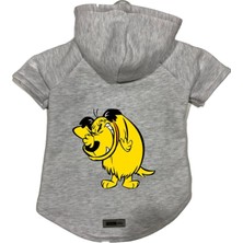 Uravas Store Kapişonlu Polar Sweatshirt Köpek ve Kedi Kıyafeti & Elbisesi Gri Rabugento M