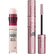 Uravas Store Maybelline New York Instant Anti Age Eraser Kapatıcı - 03 Fair & Lash Sensational Sky High Maskara Makyaj Seti