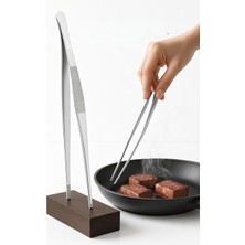 Uravas Store Transformacion Paslanmaz Çelik Şef Cımbızı 30 cm – Mutfak Maşası Kızartma Maşası 722401